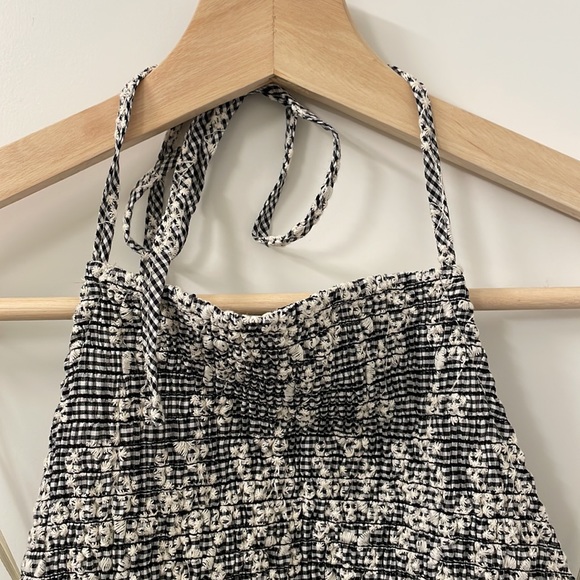 Gingham & floral Zara halter dress - Picture 5 of 12